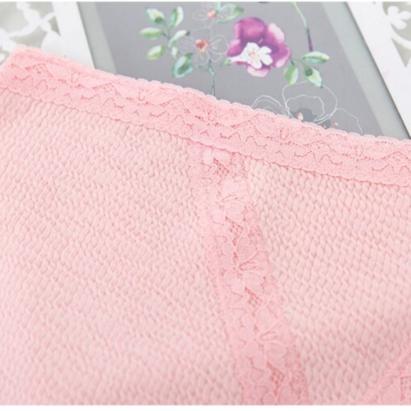 Light Grey Bubble Cotton Panties. Vintage style L size High waist panties - Picture 6 of 6